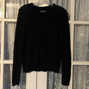 😉Bundle Days😉 Women’s See Through Black Sweater Lightweight Top